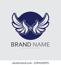 Wings logo vector icon symbol illustration design template