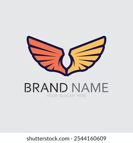 Flügel Logo, Vektorsymbol, Symbol, Illustration, Entwurfsvorlage