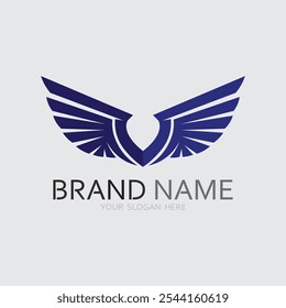 Wings logo vector icon symbol illustration design template