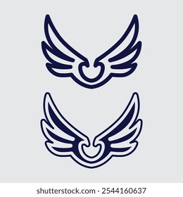 Wings logo vector icon symbol illustration design template