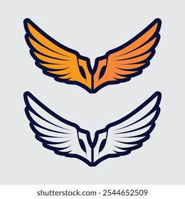 Wings logo vector icon symbol illustration design template