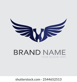 Wings logo vector icon symbol illustration design template