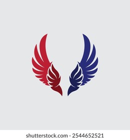 Wings logo vector icon symbol illustration design template