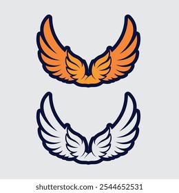 Wings logo vector icon symbol illustration design template