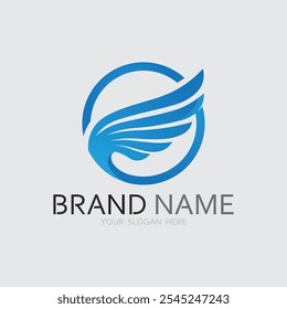 Wings logo vector icon symbol illustration design template
