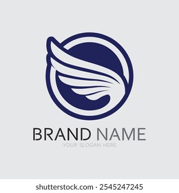 Wings logo vector icon symbol illustration design template