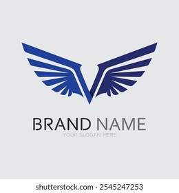Wings logo vector icon symbol illustration design template