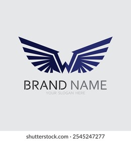 Wings logo vector icon symbol illustration design template