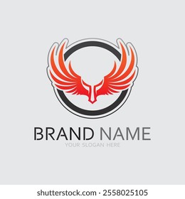 Wings logo vector icon symbol illustration design template