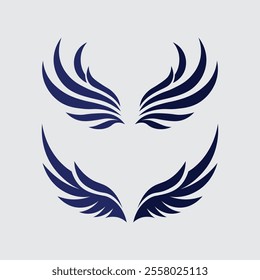 Wings logo vector icon symbol illustration design template