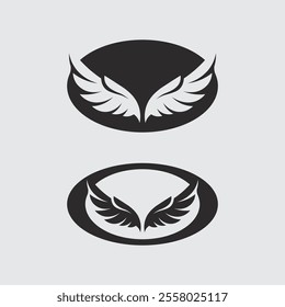 Wings logo vector icon symbol illustration design template