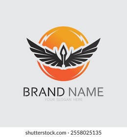 Wings logo vector icon symbol illustration design template