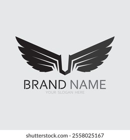 Wings logo vector icon symbol illustration design template