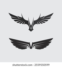 Wings logo vector icon symbol illustration design template