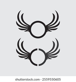 Wings logo vector icon symbol illustration design template
