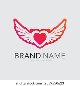 Wings logo vector icon symbol illustration design template