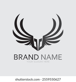 Wings logo vector icon symbol illustration design template