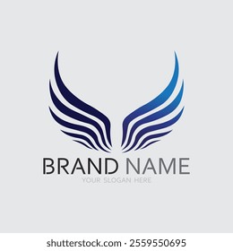 Wings logo vector icon symbol illustration design template
