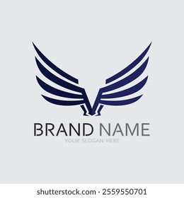 Wings logo vector icon symbol illustration design template