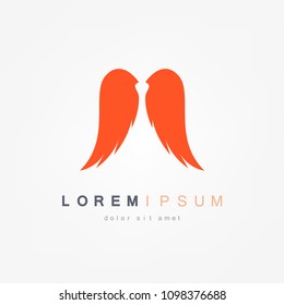 Wings logo. Vector illustration