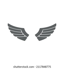 the wings logo. vector illustration