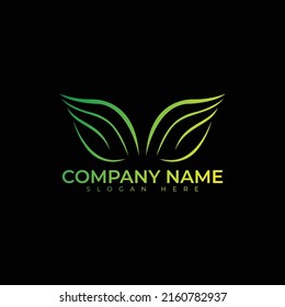 Wings logo vector illustration design