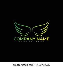 Wings logo vector illustration design