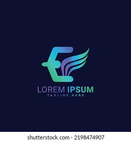 Wings logo vector illustration design