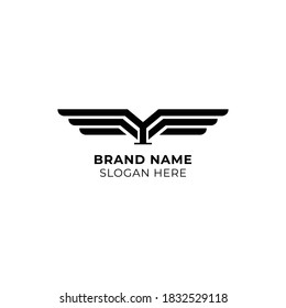 Plantilla de ilustración de vectores con el logotipo Wings