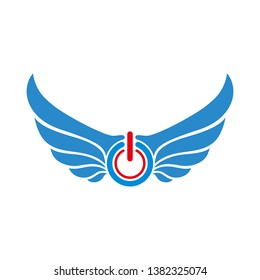 wings logo vector template illustration