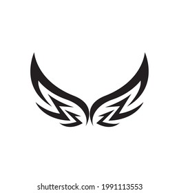 Wings logo vector template illustration