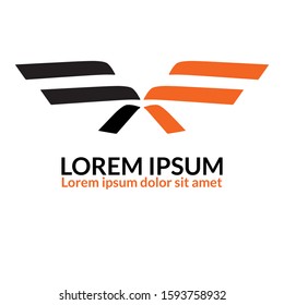 wings logo web icon illustration. Designed to show variations of different ideas but still in the same formation. suitable for business, company and others activities