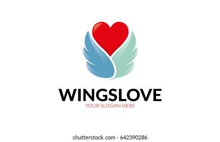 Wings Love Logo