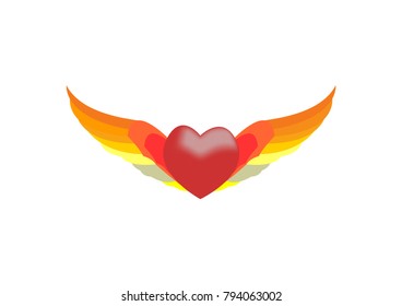 wings of love logo icon for your brand,poster and anything else