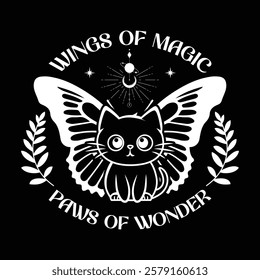 Wings Of Magic, Paws Of Wonder - Ready to Use Graphic Design Illustration