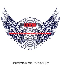 
WINGS PRINT, FOR T-SHIRTS, GRAPHIC ART AND SCREEN PRINTING