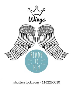 Wings ready to fly