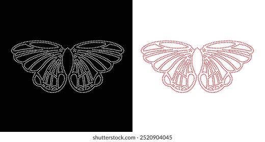 Wings Rhinestone Design, Rhinestone Design, Royalty-Free Images, Rhinestone Pattern, Pattern, Stone Design, Rhinestone design for T-shirt