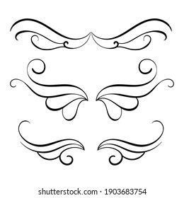 Wings set vector illustration. - vector