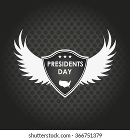 wings and shield on the day President