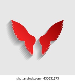 Wings sign illustration