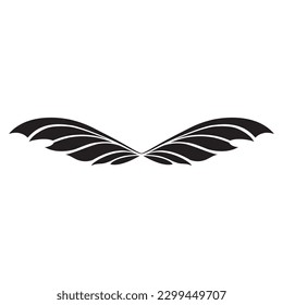 Wings Silhouette Vector Art Image