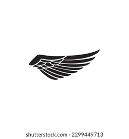 Wings Silhouette Vector Art Image