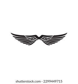 Wings Silhouette Vector Art Image
