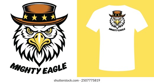 Wings of strength, a cowboy hat of style—an eagle unmatched