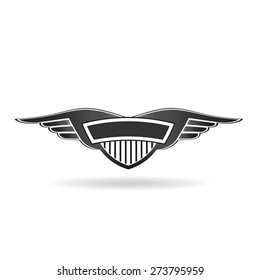 Wings with stripes seal