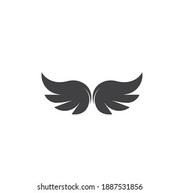 plantilla de diseño de ilustración de vector de símbolo de alas