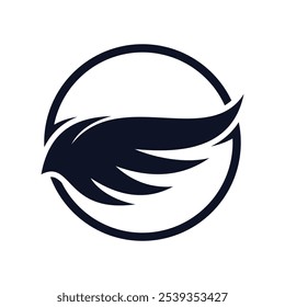 Wings symbol logo template design with creative element concept