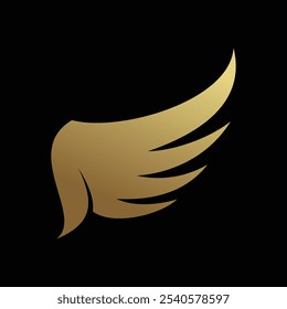 Wings symbol logo template design with creative element concept