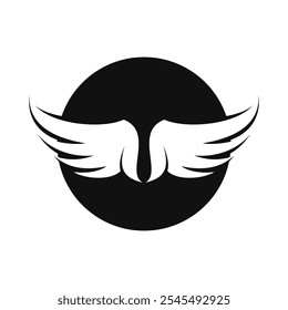 Wings symbol logo template design with creative element concept